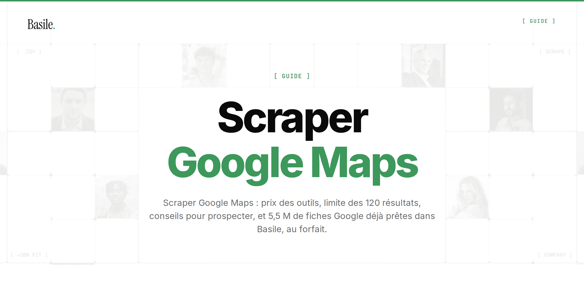 Scraper Google Maps sans payer à la ligne