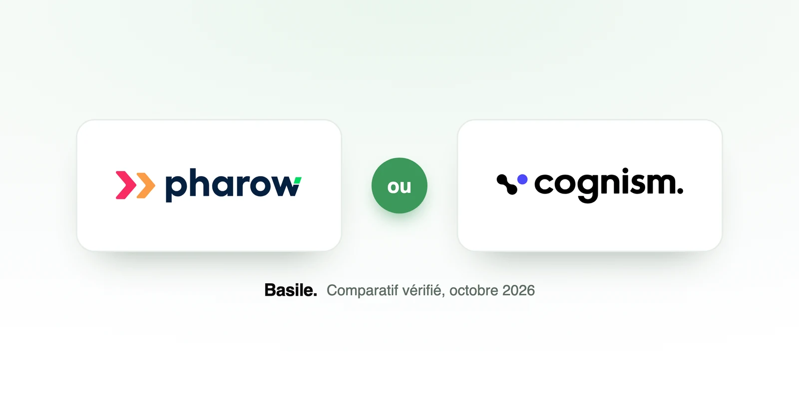 Pharow ou Cognism, les deux logos face à face
